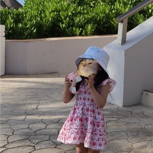 Hill House Pink Floral Kids Casual Dress